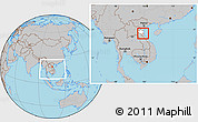 Gray Location Map of Nghi Loc, highlighted parent region, within the entire country