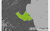 Physical Map of Nghi Loc, darken, desaturated