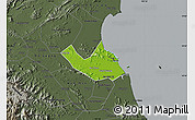 Physical Map of Nghi Loc, darken, semi-desaturated