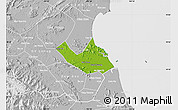 Physical Map of Nghi Loc, lighten, desaturated
