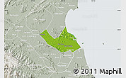 Physical Map of Nghi Loc, lighten, semi-desaturated