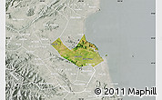 Satellite Map of Nghi Loc, lighten, semi-desaturated