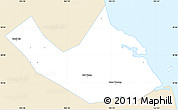 Classic Style Simple Map of Nghi Loc, single color outside