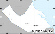 Gray Simple Map of Nghi Loc, single color outside