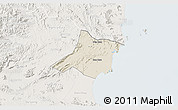 Shaded Relief 3D Map of Quynh Luu, lighten