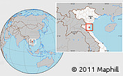 Gray Location Map of Quynh Luu, highlighted country
