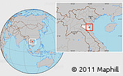 Gray Location Map of Quynh Luu, highlighted parent region