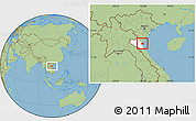 Savanna Style Location Map of Quynh Luu, highlighted parent region