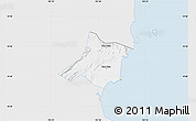 Silver Style Map of Quynh Luu, single color outside