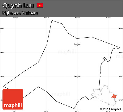 Blank Simple Map of Quynh Luu, cropped outside