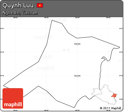 Blank Simple Map of Quynh Luu, cropped outside