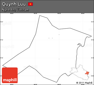 Blank Simple Map of Quynh Luu, cropped outside, no labels