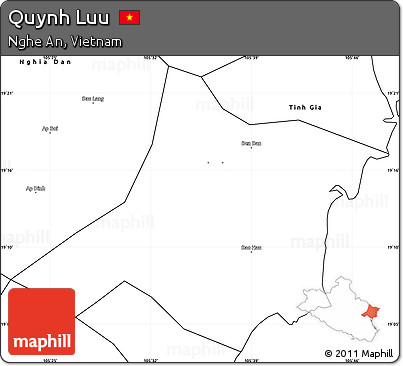 Blank Simple Map of Quynh Luu