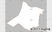Gray Simple Map of Quynh Luu, cropped outside