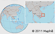 Gray Location Map of Song Hinh, within the entire country