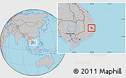 Gray Location Map of Song Hinh