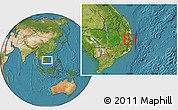 Satellite Location Map of Song Hinh