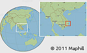 Savanna Style Location Map of Song Hinh, within the entire country