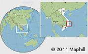 Savanna Style Location Map of Song Hinh, highlighted country, highlighted parent region, within the entire country