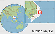 Savanna Style Location Map of Song Hinh, highlighted country