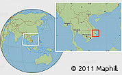 Savanna Style Location Map of Song Hinh, highlighted parent region, within the entire country