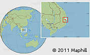 Savanna Style Location Map of Song Hinh, highlighted parent region