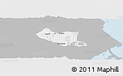 Gray Panoramic Map of Song Hinh, single color outside