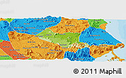 Physical Panoramic Map of Song Hinh, political outside