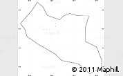 Blank Simple Map of Song Hinh, cropped outside, no labels
