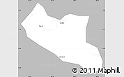 Gray Simple Map of Song Hinh, single color outside