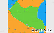 Political Simple Map of Song Hinh