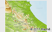 Physical 3D Map of Quang Binh