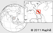 Blank Location Map of Quang Binh