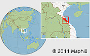 Savanna Style Location Map of Quang Binh, highlighted country