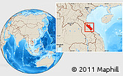 Shaded Relief Location Map of Quang Binh