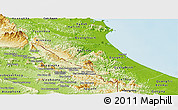 Physical Panoramic Map of Quang Binh