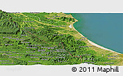 Satellite Panoramic Map of Quang Binh