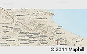 Shaded Relief Panoramic Map of Quang Binh