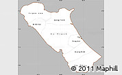 Gray Simple Map of Quang Binh, cropped outside