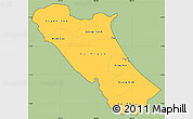 Savanna Style Simple Map of Quang Binh, cropped outside