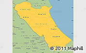 Savanna Style Simple Map of Quang Binh