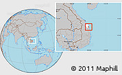 Gray Location Map of Duc Pho, highlighted parent region