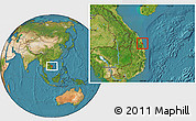 Satellite Location Map of Duc Pho