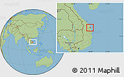 Savanna Style Location Map of Duc Pho