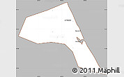 Gray Simple Map of Duc Pho, cropped outside