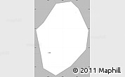 Gray Simple Map of Minh Long