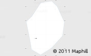 Silver Style Simple Map of Minh Long, single color outside