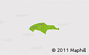 Physical 3D Map of Son Tinh, cropped outside