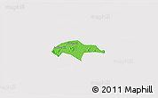 Political 3D Map of Son Tinh, cropped outside