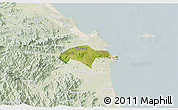Satellite 3D Map of Son Tinh, lighten